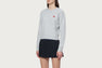 EMBROIDERY HEART BADGE JUMPER