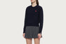 EMBROIDERY HEART BADGE JUMPER
