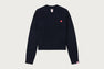 EMBROIDERY HEART BADGE JUMPER