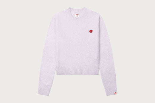 EMBROIDERY HEART BADGE JUMPER