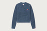 EMBROIDERY HEART BADGE JUMPER