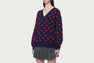 SMALL HEART ALL OVER CARDIGAN