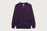 SMALL HEART ALL OVER CARDIGAN