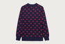 SMALL HEART ALL OVER CARDIGAN