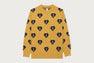 MEDIUM HEART ALL OVER KNIT SWEATER