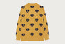 MEDIUM HEART ALL OVER KNIT SWEATER