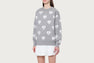 MEDIUM HEART ALL OVER KNIT SWEATER