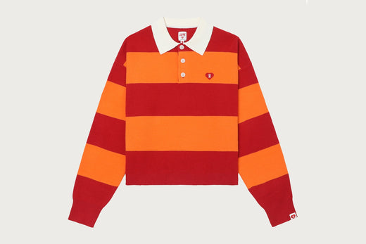 STRIPE KNIT POLO