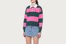STRIPE KNIT POLO