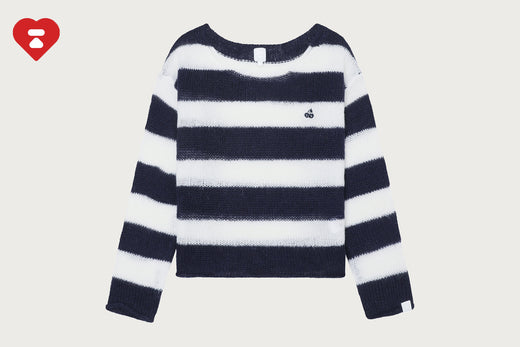STRIPE OFF SHOULDER JUMPER