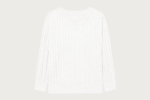 CABLE V NECK JUMPER