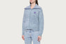 APEE ZIP UP MELANGE KNIT ZIP HOODIE