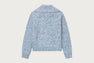 APEE ZIP UP MELANGE KNIT ZIP HOODIE