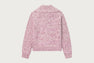 APEE ZIP UP MELANGE KNIT ZIP HOODIE