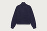 APEE HEART HALF ZIP KNIT SWEATER
