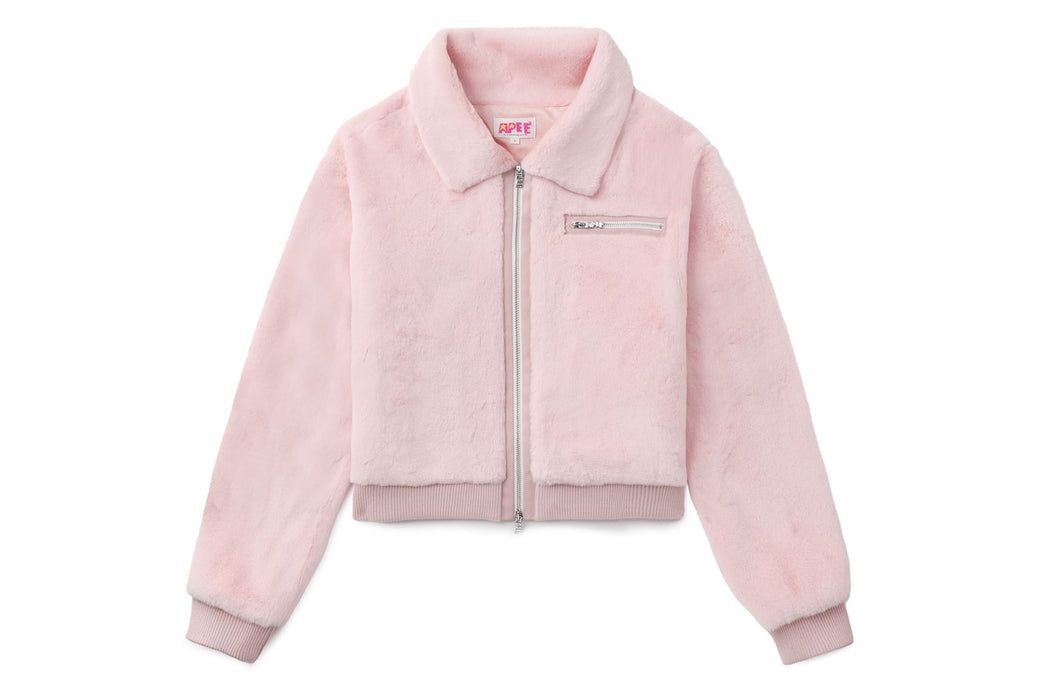 FAUX FUR ZIP UP JACKET | bape.com