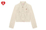 EMBOSSED DENIM JACKET #1