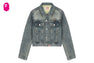 EMBOSSED DENIM JACKET #2