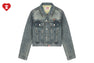EMBOSSED DENIM JACKET #2