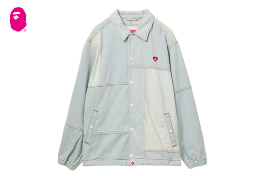 DENIM PATCHWORK COACH JACKET