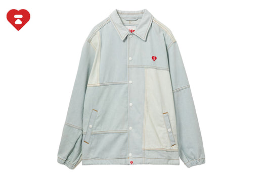DENIM PATCHWORK COACH JACKET