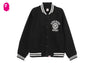 COLLEGE EMBROIDERY BASEBALL SWEAT JACKET