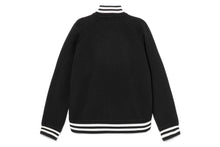 COLLEGE EMBROIDERY BASEBALL SWEAT JACKET