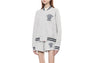 COLLEGE EMBROIDERY BASEBALL SWEAT JACKET