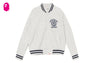 COLLEGE EMBROIDERY BASEBALL SWEAT JACKET