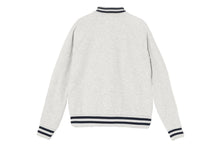 COLLEGE EMBROIDERY BASEBALL SWEAT JACKET