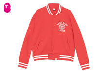 COLLEGE EMBROIDERY BASEBALL SWEAT JACKET