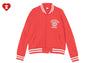 COLLEGE EMBROIDERY BASEBALL SWEAT JACKET
