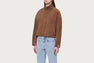 FUNNEL NECK SUEDE JACKET