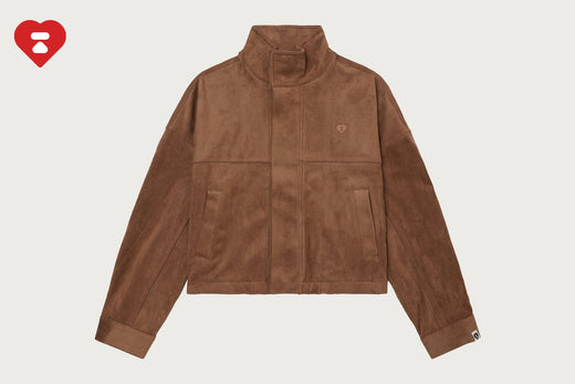 FUNNEL NECK SUEDE JACKET
