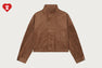 FUNNEL NECK SUEDE JACKET