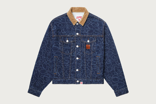 LINE CAMO DENIM JACKET