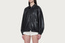 HEART RIVET FAUX LEATHER JACKET