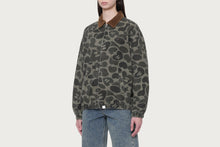 TONAL CAMO HEART RIVET WASHED JACKET
