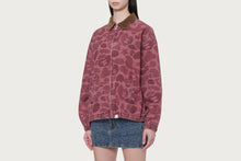 TONAL CAMO HEART RIVET WASHED JACKET