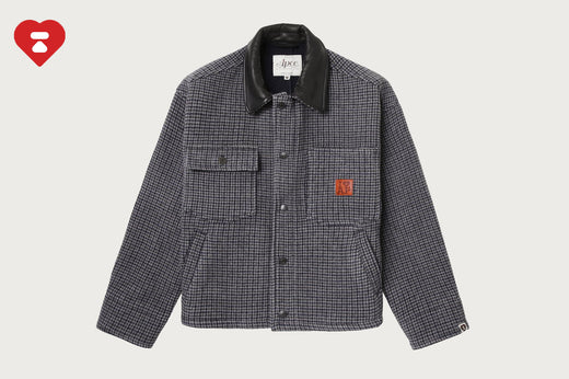 APEE HOUNDSTOOTH WORKER JACKET