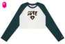 LOGO LONG SLEEVE RAGLAN TOP