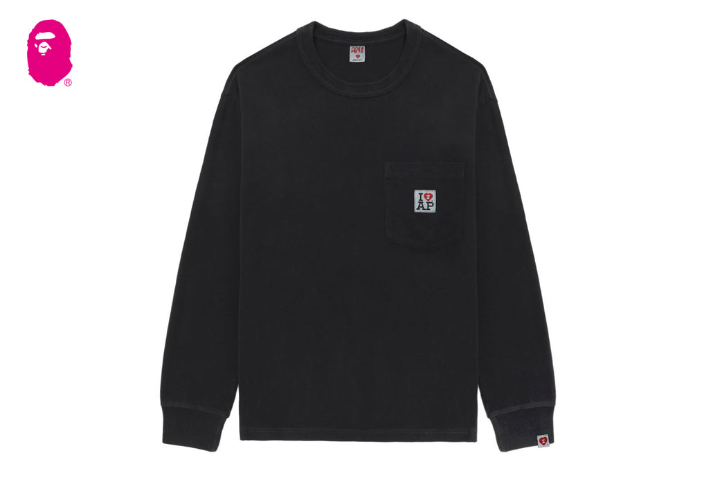 LONG SLEEVE POCKET T-SHIRT | bape.com