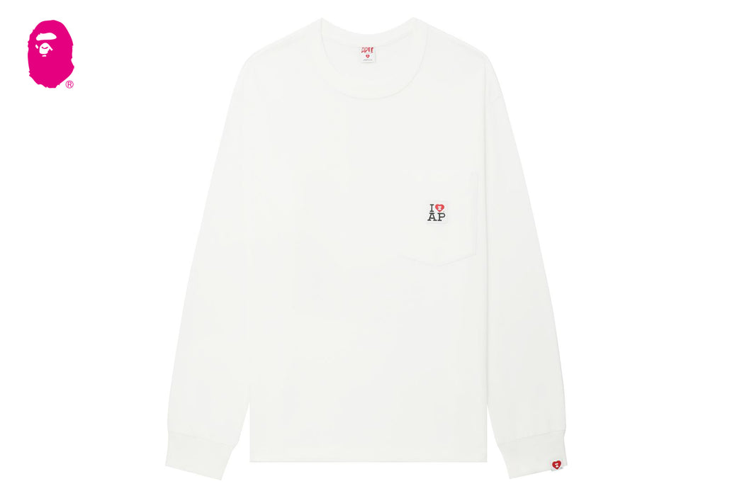 LONG SLEEVE POCKET T-SHIRT | bape.com