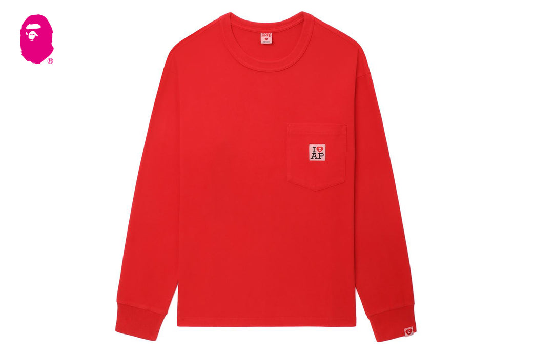 LONG SLEEVE POCKET T-SHIRT | bape.com