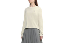 HEART BADGE PIGMENT DYE LONG SLEEVE T-SHIRT