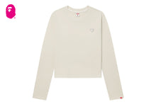 HEART BADGE PIGMENT DYE LONG SLEEVE T-SHIRT