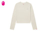 HEART BADGE PIGMENT DYE LONG SLEEVE T-SHIRT