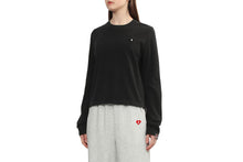 HEART BADGE PIGMENT DYE LONG SLEEVE T-SHIRT