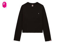HEART BADGE PIGMENT DYE LONG SLEEVE T-SHIRT