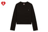HEART BADGE PIGMENT DYE LONG SLEEVE T-SHIRT